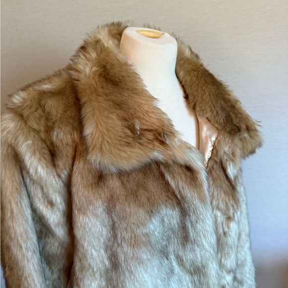 Something Navy Plush Teddy Jacket in Light Brown - Picture 2 of 6